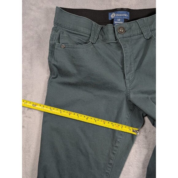 Democracy Pants Womens Size 12 Green Elastic Waist Stretch Ab Solution - Picture 8 of 9